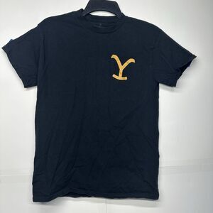 Yellowstone Dutton Ranch T-Shirt Men’s Size Small Black Tee TV Show Western Logo